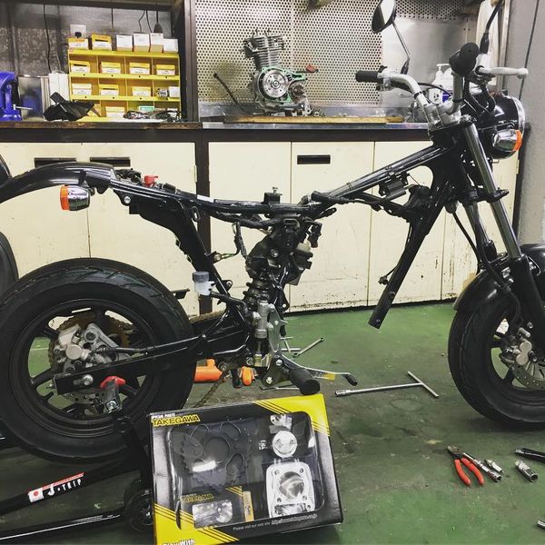 カスタム グロム GROM 125ｃｃ→181CC motovogue-oneK | 八王子でバイクの整備やカスタムを行い快適な走行に繋げております